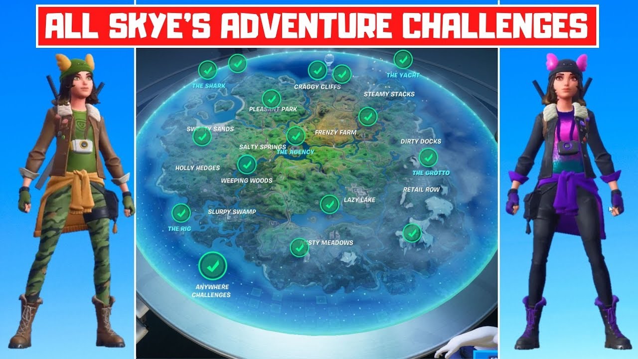 All Skye's Adventure Week 8 Challenges Guide! - Fortnite Chapter 2 Season 2