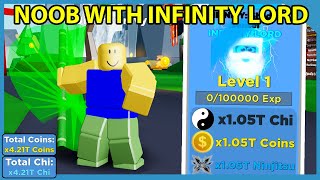 Noob With Full Team of Infinity Lord Pets! x4.21T Boost! | Roblox