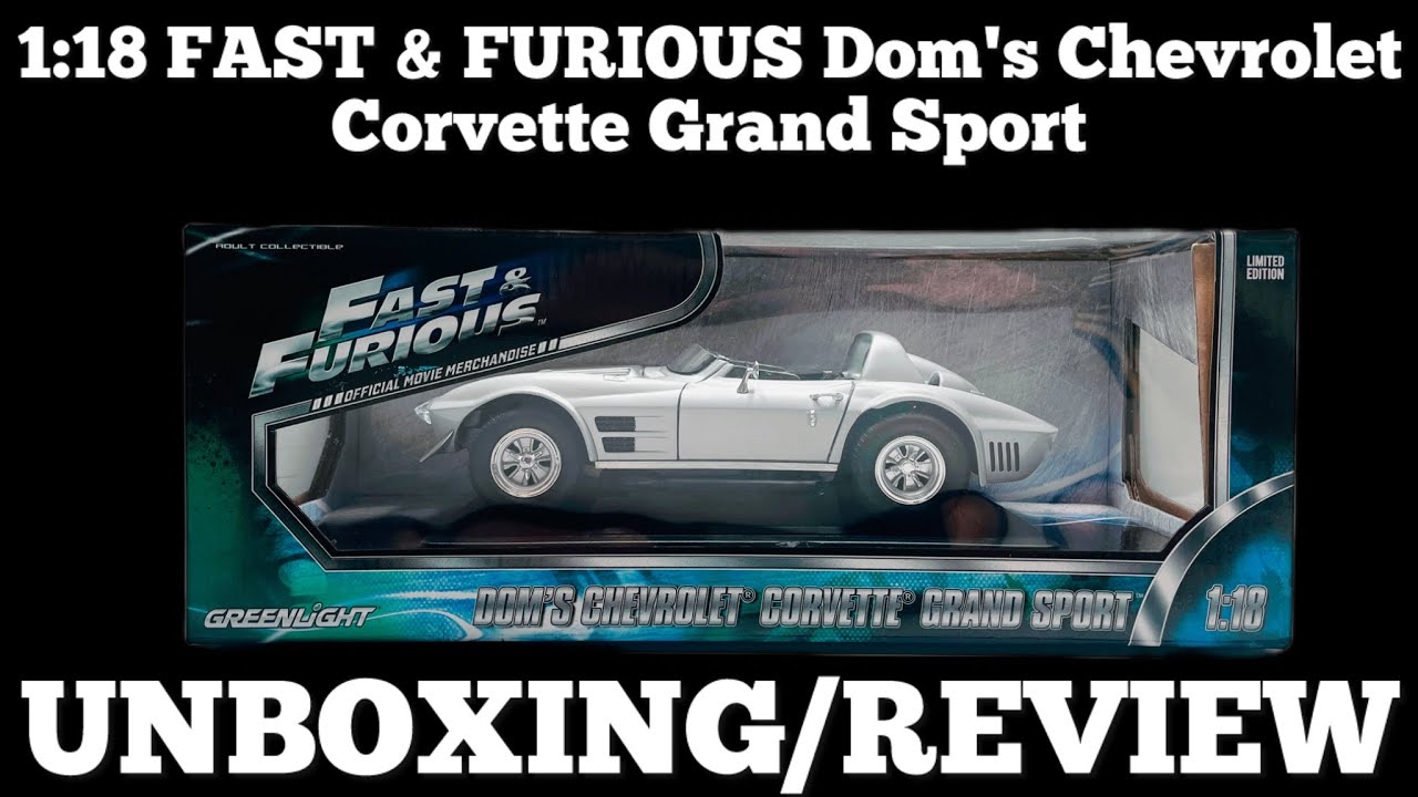 1/18 Fast Furious Dom's Chevrolet Corvette Grand Sport By