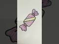 Candy Drawing for kids #youtubeshorts #drawing #viral #kids #cartoon  #shorts #art #funny