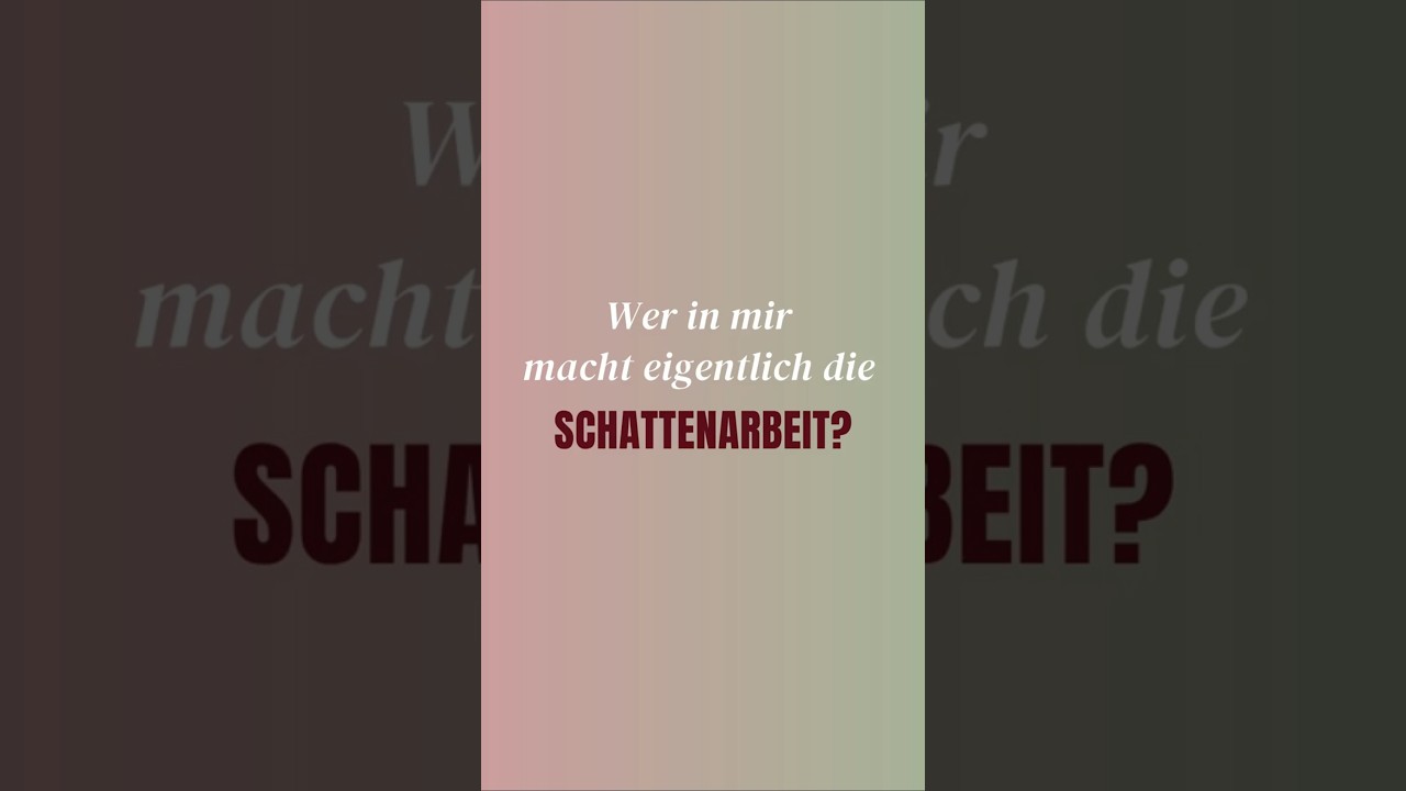 Wer in mir macht eigentlich die Schattenarbeit? – Maria Sanchez