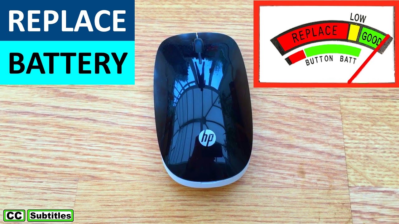 How to change battery in a Wireless Mouse - Wireless Mouse Battery Change - YouTube