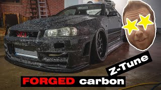 FORGED CARBON FRONT FINISHED | Custom R34 Z-Tune parts