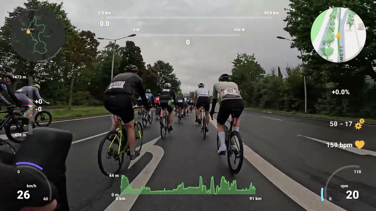 Schweriner Jedermann-Radrennen 2025: Gerade so mit 33,7 km/h durchs Ziel gerutscht