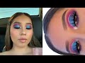 PURPLE &amp; BLUE GLITTER CUT CREASE 🦋