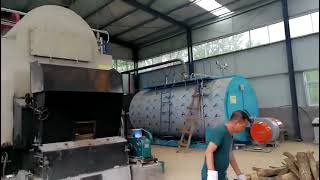 Automatic Feeding Biomass Pellet Fired Steam Boiler