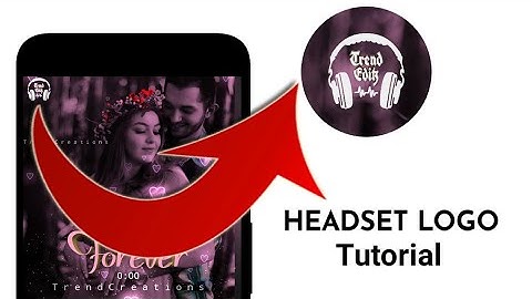 How to make headset logo | create headset logo | add logo in avee player | logo making tutorial