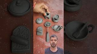 👌Making Mini Clay Cooking Pots #shorts