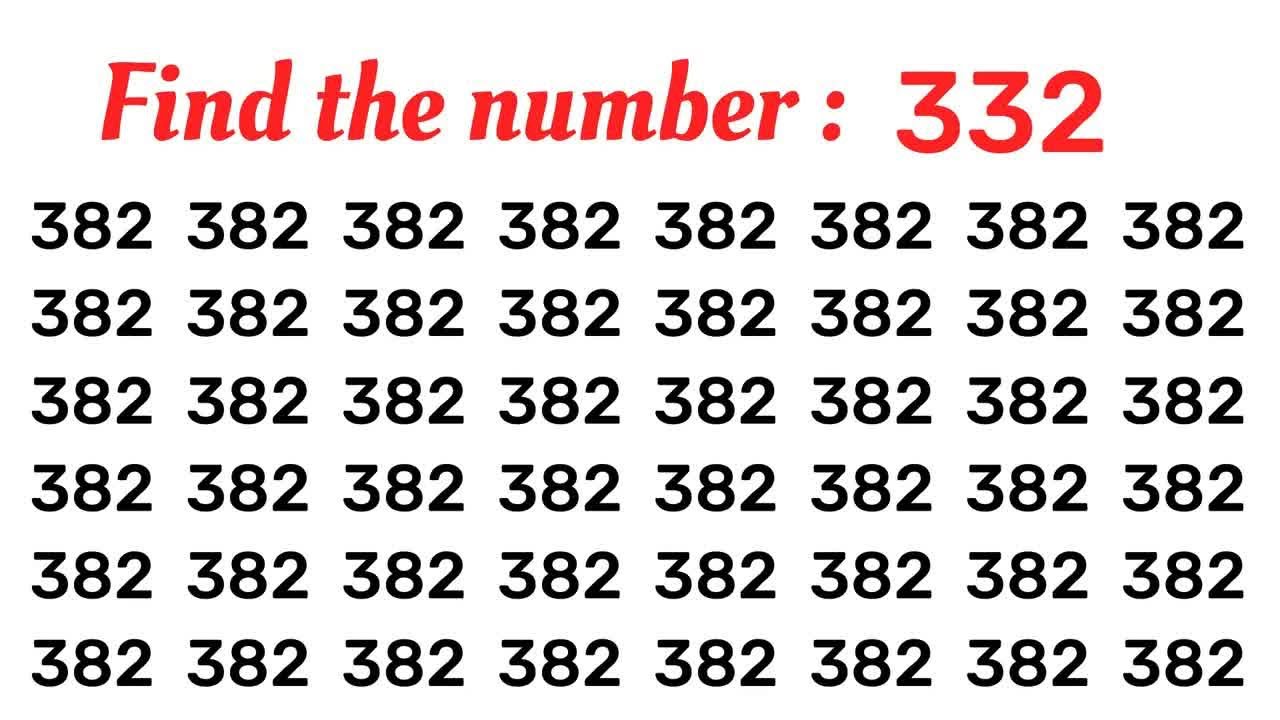 Find the Number 