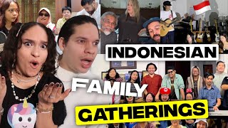 How are Indonesian Families this Talented!? Latinos react to Indonesian Families Gatherings'