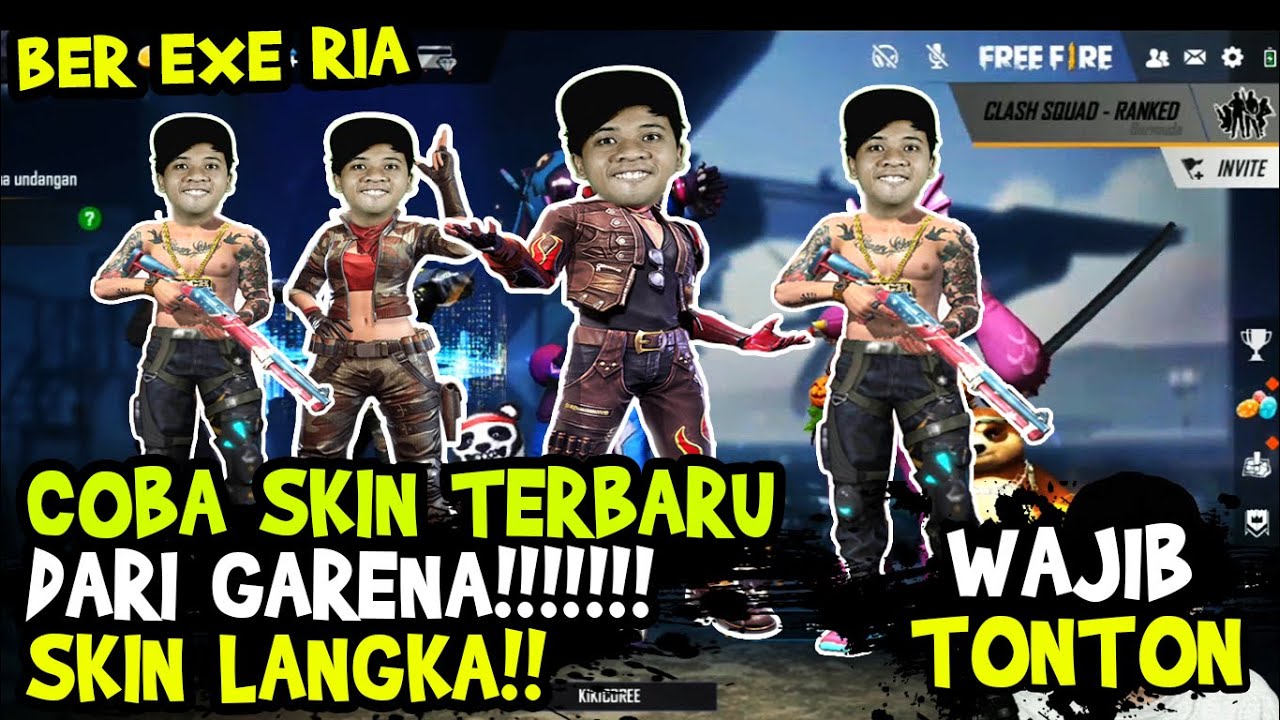 SKIN FREE FIRE TERBARU - Free Fire Exe Terlucu - YouTube