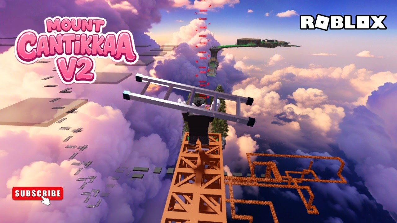 NAIK GUNUNG SAMBIL BAWA TANGGA…SERU DAN RINTANGANYA AMAN BANGET | ROBLOX INDONESIA