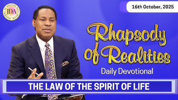 De Wet van de Geest van het Leven | 16 oktober 2025 | Dagelijkse Devotie Rhapsody of Realities