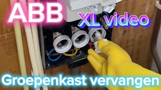 Groepenkast vervangen ⚡️ XL video 2 | Elektricien | Amsterdam | ABB | How to |fuseboard replacement