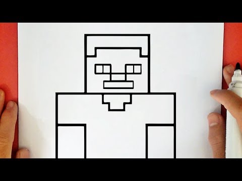 Como Desenhar o STEVE, FÁCIL, MINECRAFT