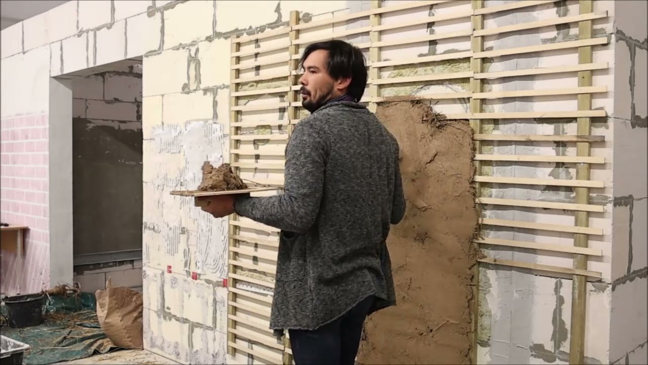 MALA APMETUMS_ CLAY PLASTER _ ГЛИНЯНАЯ ШТУКАТУРКА _ Mārtiņš Norvaišs