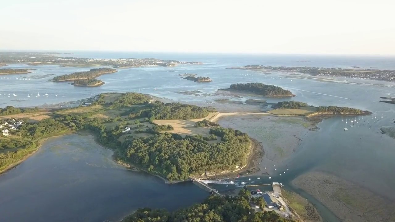 La Bretagne en drone mavic pro: le golfe du Morbihan
