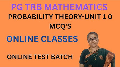 PROBABILITY THEORY -DISTRIBUTION FUNCTION &PDF RELATIONSHIP-PG TRB MATHS UNIT 10-MCQS #pgtrbmaths