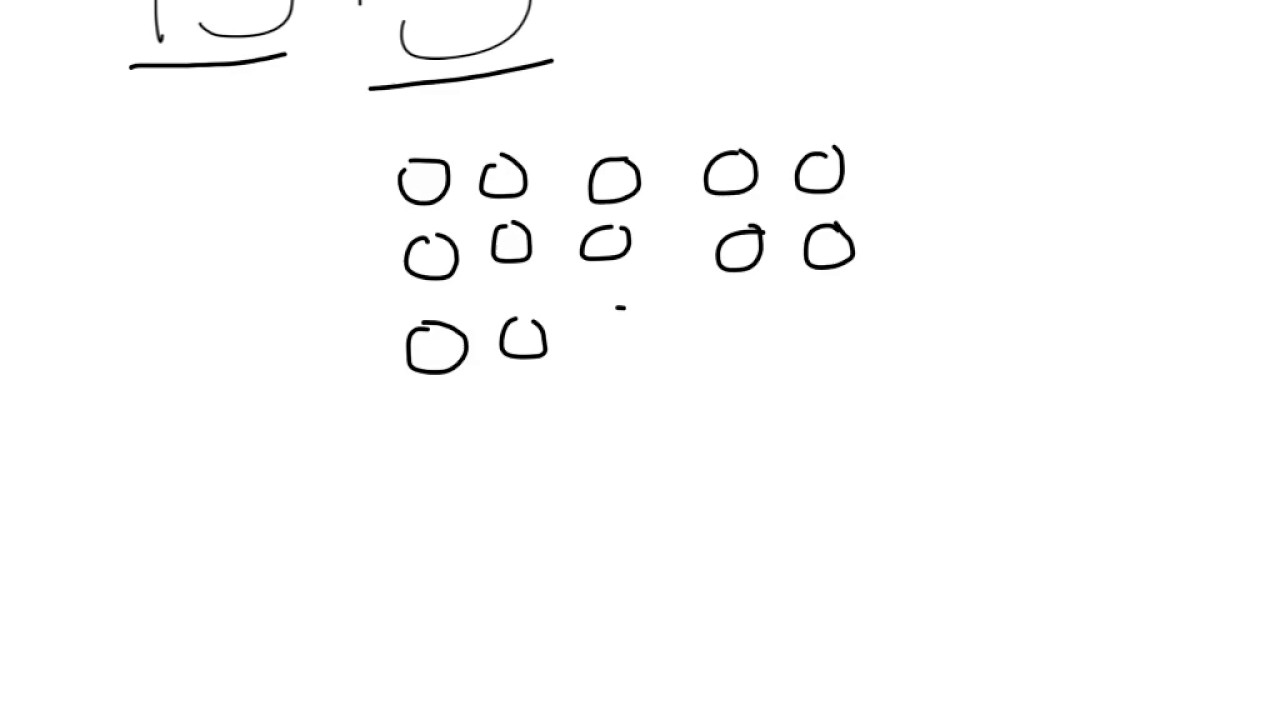 Division by Drawing an Array - YouTube