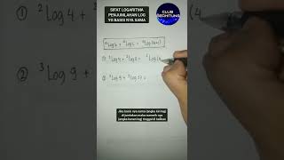 SIFAT LOGARITMA : PENJUMLAHAN LOGARITMA