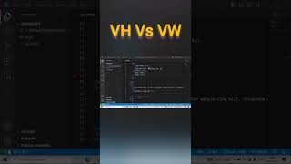VH Vs VW in CSS #css3 #html5 #interview #viral #youtubeshorts