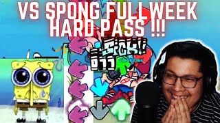 First ever DOCUMENTED VS SPONG Full Week HARD PASS !!! WE DID IT ! | SillyFangirl FNF