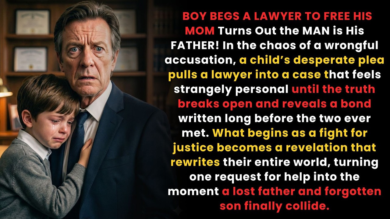 BOY BEGS A LAWYER TO FREE HIS MOM Turns Out the MAN is His FATHER! This is a story about truth, rede