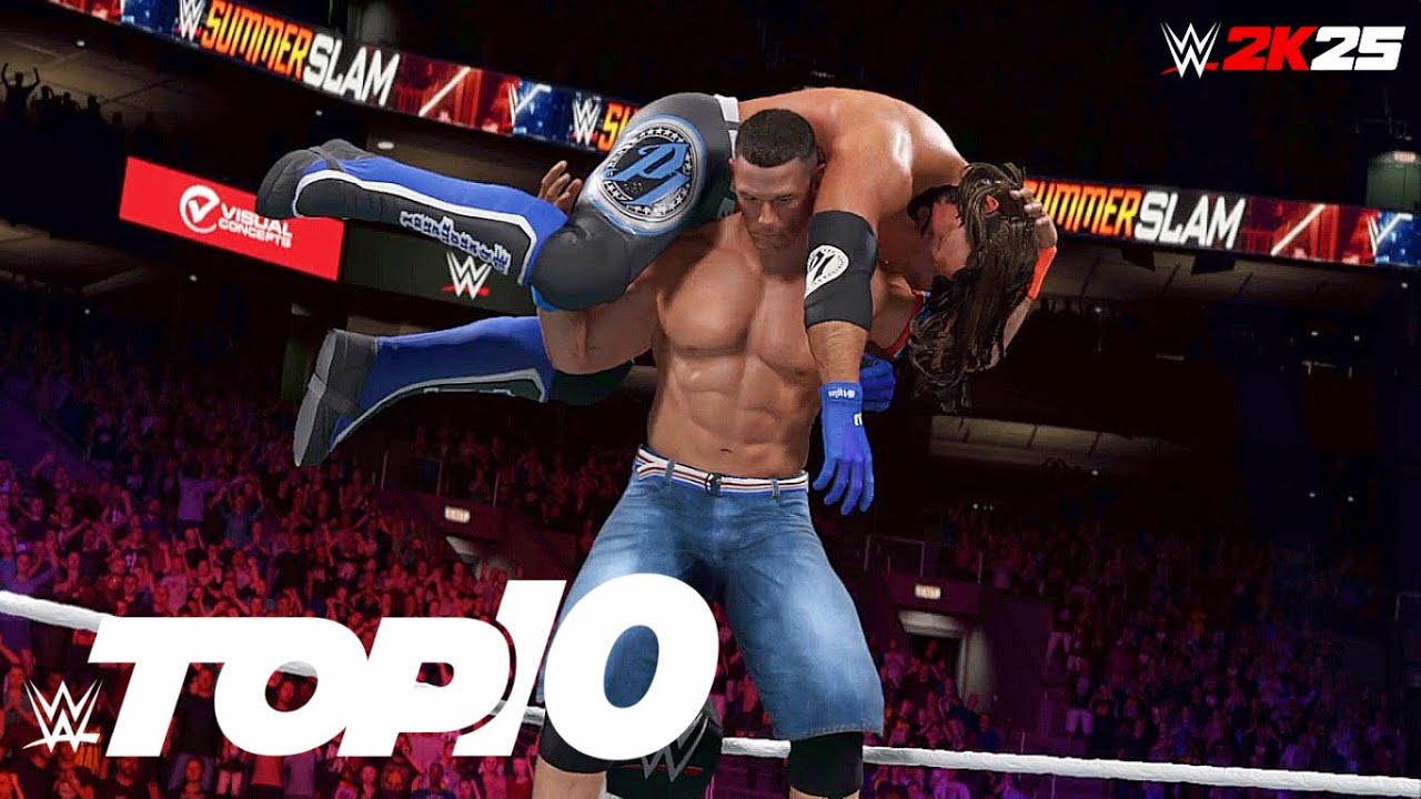 WWE 2K: TOP 10 Best SummerSlam matches from the last 10 years! (Highlights)