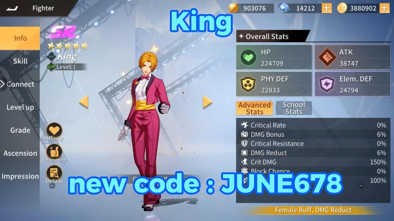 SNK: All-Star Brawl - King + new code - YouTube