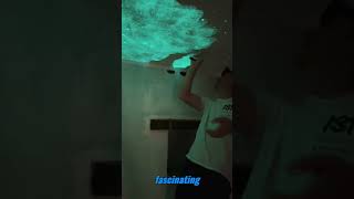 Transform Your Ceiling into a Glowing Night Sky: Watch This Phosphorescent Plaster in Action!