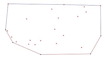 Animation of convex hull computation