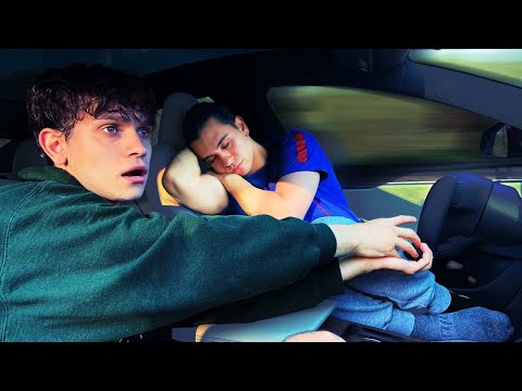 Falling Asleep in a Self Driving Tesla Prank!