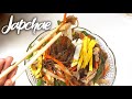 Como hacer Japchae Coreana (chapchae) una manera no se engorde fideos(Receta fideo coreano)