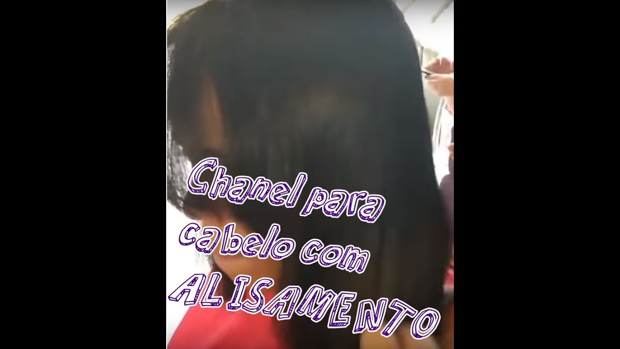 Arrasou!!Corte chanel para cabelos com alisamento#leled'laurents