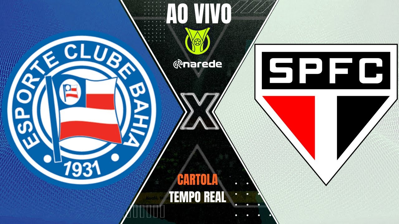 São Paulo x Bahia ao vivo: jogo do Campeonato Brasileiro onde