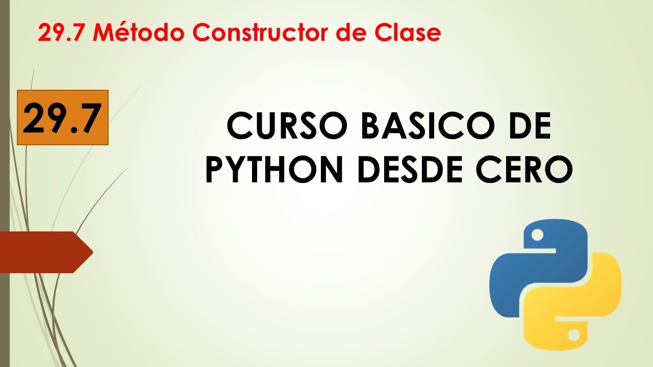 29.7 Método Constructor de Clase - YouTube