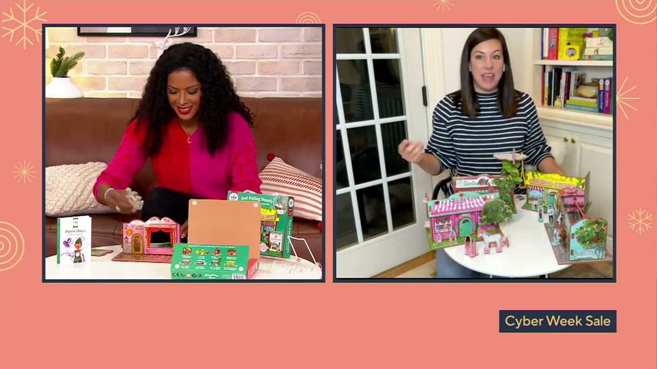 StoryTime Toys Set of 2 Mini 3D Playsets & Storybooks on QVC