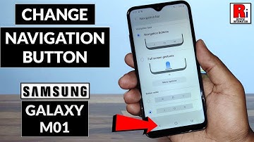 How To Change Navigation Button in Samsung Galaxy M01