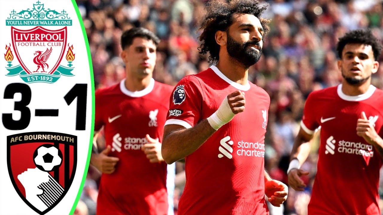 Liverpool vs Bournemouth 3-1 - All Goals and Highlights - 2023 🔥 SALAH
