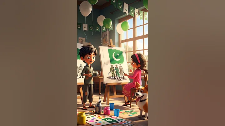 14 august Pakistan independence day Kids school ceremony #14august #cartoon #kids