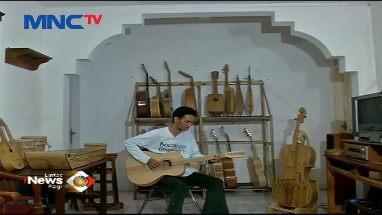 Merdunya Suara Otentik Gitar yang Terbuat  dari  Bahan Bambu  