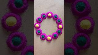 easyrangoli Tips and tricks #asmr #simple rangoli #satisfying #shortvideo