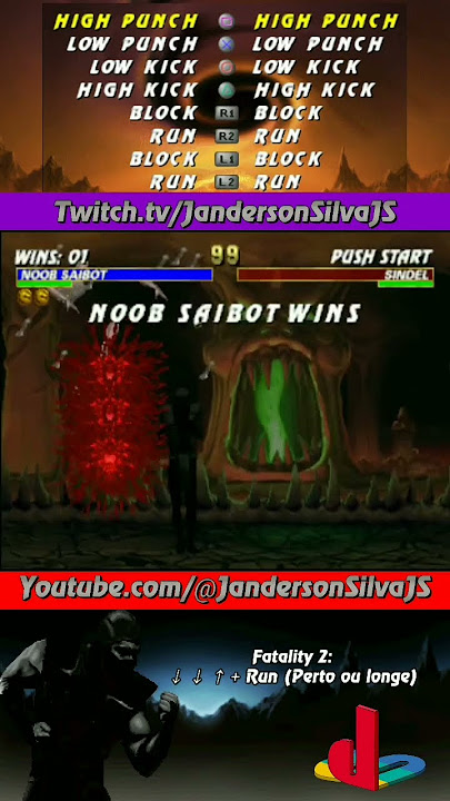 Mortal Kombat Trilogy - All NOOB SAIBOT Fatalities 