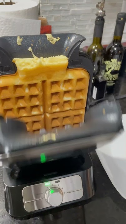 Ninja Belgian Waffle Maker Cooks Vertical Waffles!! Overland Waffle