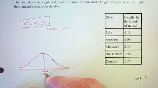 Sample Standard Deviation & Population Standard Deviation (Algebra 2 12.2)