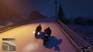 Driving Around Our Shinobi Motorcycles in The Snow!