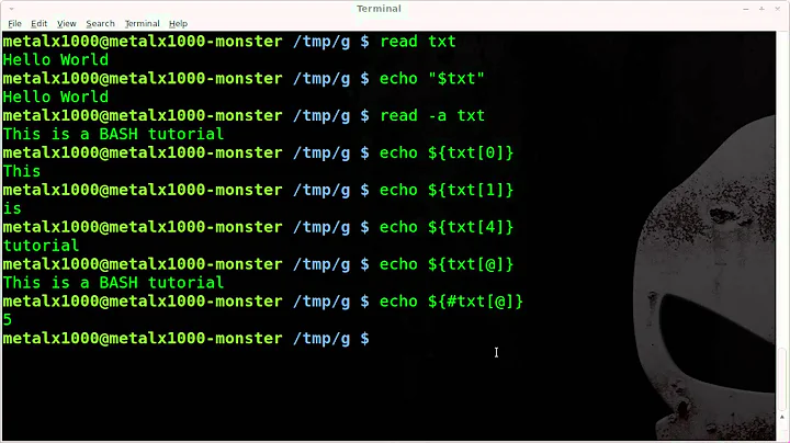 Splitting Strings into Arrays - BASH - Linux