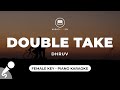 Double take  dhruv female key  piano karaoke