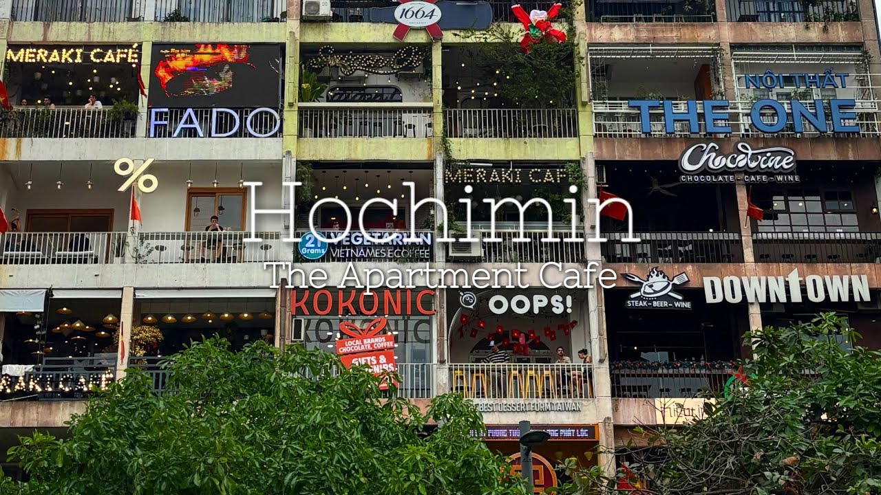 ベトナム🇻🇳ホーチミン　カオスな古いアパートカフェThe  Cafe Apartmentでベトナムらしいおみやげ探しとChillな陶器Cafe☕️Vlog