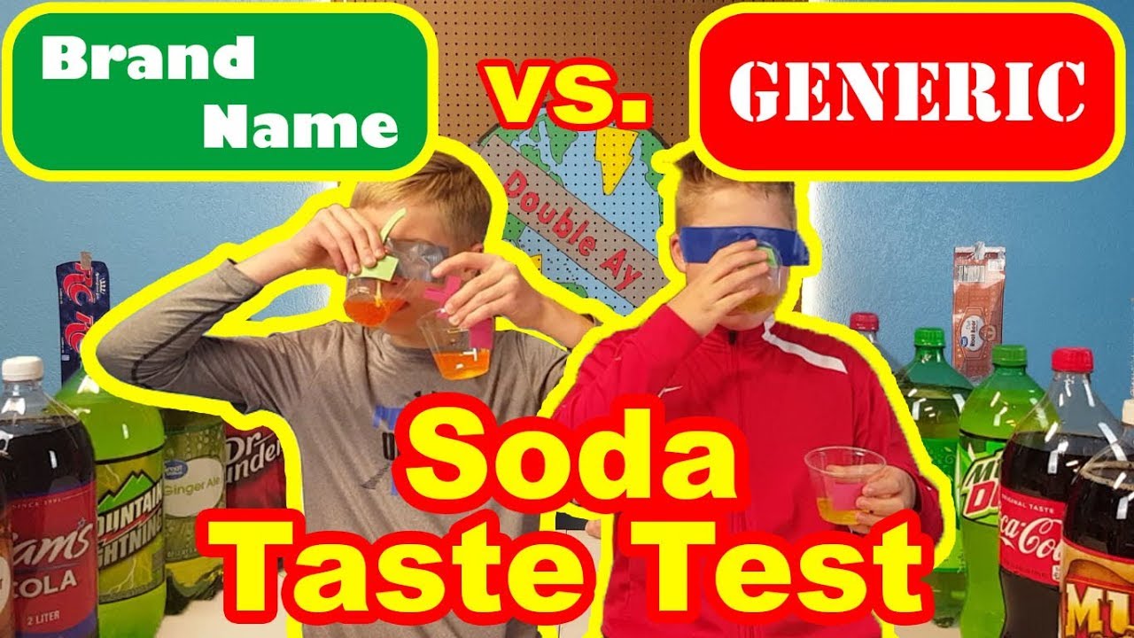 BRAND NAME VS. GENERIC SODA TASTE TEST!!